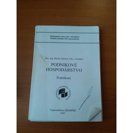 Podnikové hospodárstvo - Praktikum