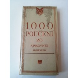 Bosák J. a kol. - 1000 poučení zo spisovnej slovenčiny