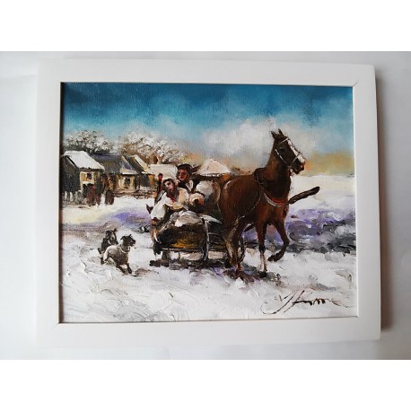 Obraz Zimný záprah