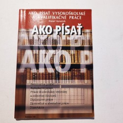 Ako písať vysokoškolské a kvalifikačné práce