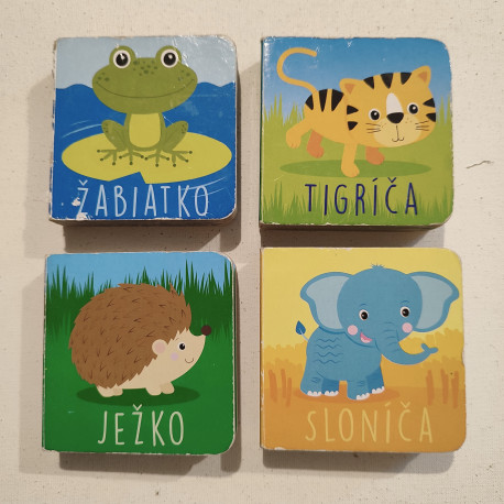 Tigríča. Žabiatko. Sloníča. Ježko